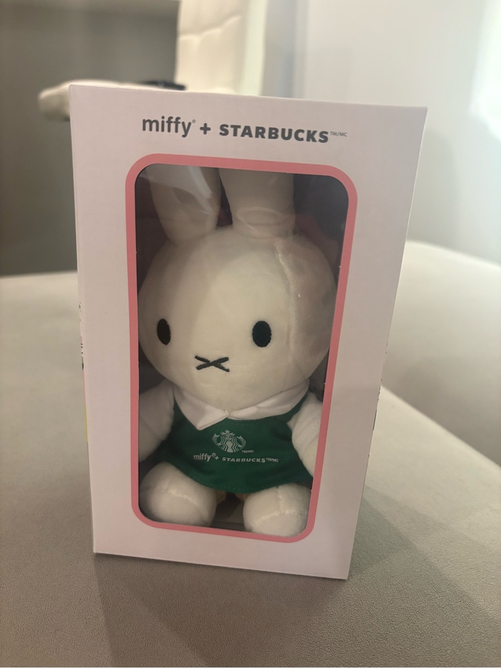 Starbucks Miffy Boxed Plush — White and Black Accent